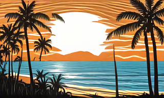 sunny_beach_with_palms_and_ocean_woodcut_print_sty_seed_537_steps_1.png