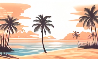 sunny_beach_with_palms_and_ocean_flat_color_illust_seed_1242_steps_1.png