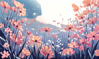 minimalist_space_scene_with_blooming_flowers_flat__seed_63_steps_1.png