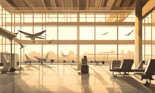 graphic_travel_scene_at_an_airport_silkscreen_post_seed_7344_steps_1.png